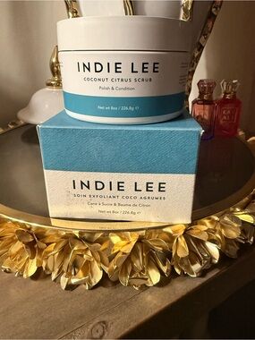 Indie Lee Coconut Citrus Scrub — Blue & White